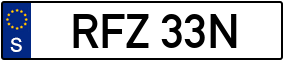 Trailer License Plate